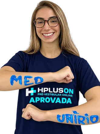 Aluna aprovada do HPLUSON de camiseta HPLUS